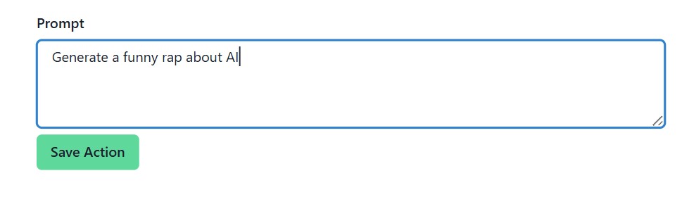 Custom Action Configuration