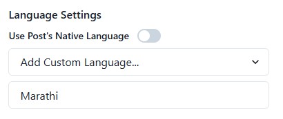 Add Custom Languages