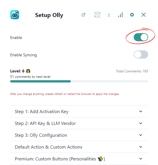 Olly Chrome Extension